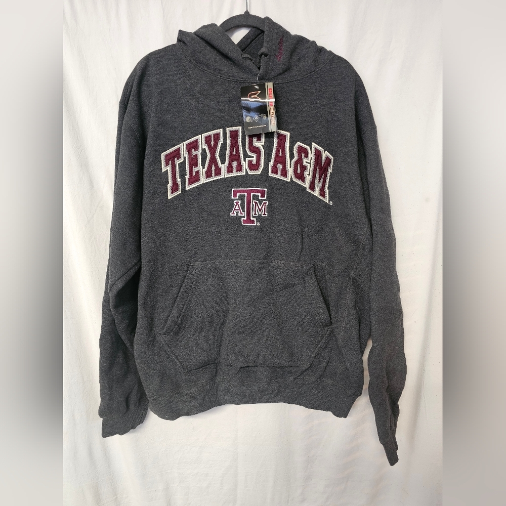 Texas A&M Pullover Hoodie, Charcoal Gray, Men's XL